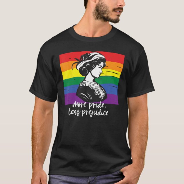 LGBT: Nur mehr Stolz, weniger Vorurteile monatlich T-Shirt (Vorderseite)