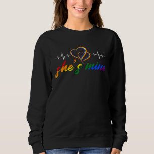 LGBT-Paar  Sie gehört mir Passendes Lesben-Stolz Sweatshirt