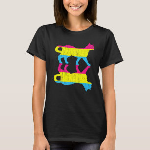 LGbt Pan Pride Pansexuality Flag Tierkatze Pa T-Shirt