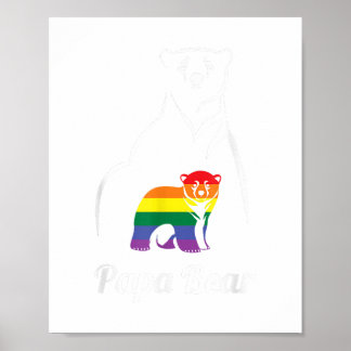 LGBT Papa Bear Gay Pride Gleichberechtigung Poster