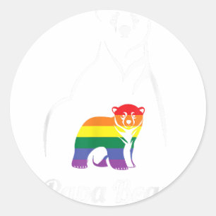 LGBT Papa Bear Gay Pride Gleichberechtigung Runder Aufkleber
