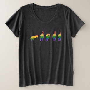 LGBT Parties scintillant Rainbow ASL Fière