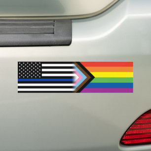 LGBT-Polizist-Strafverfolgungsgrundsatzflagge - Bl Autoaufkleber