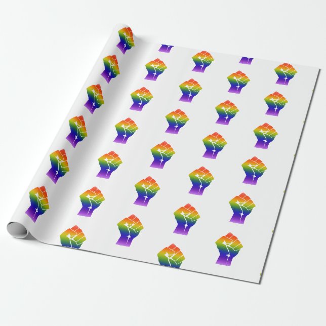 LGBT-Power-Faustpfropfen Geschenkpapier (Ungerollt)