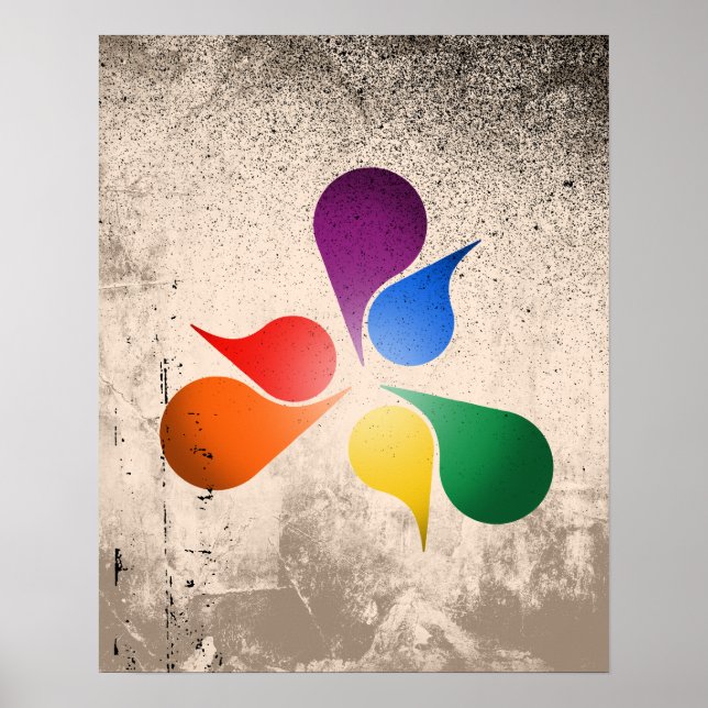 LGBT PRIDE BURST POSTER (Vorne)