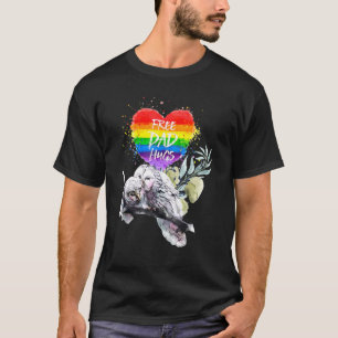 Lgbt Pride Daddy Owl Rainbow Free Vater Hugs Vathe T-Shirt