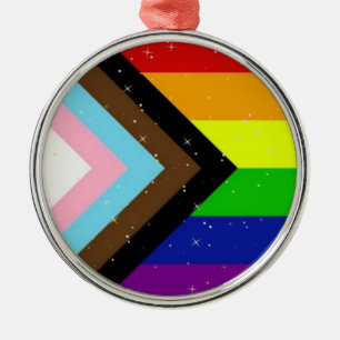 LGBT Pride Flag Weihnachtsbaum Verzierung Ornament Aus Metall