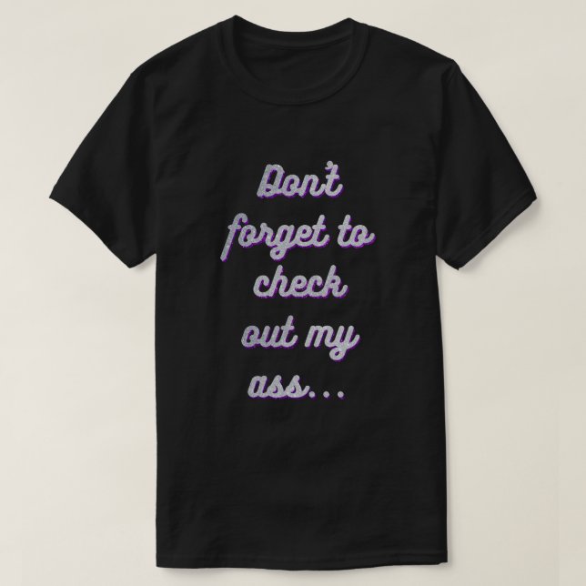 LGBT Pride Funny Glitzer Donkey T-Shirt (Design vorne)