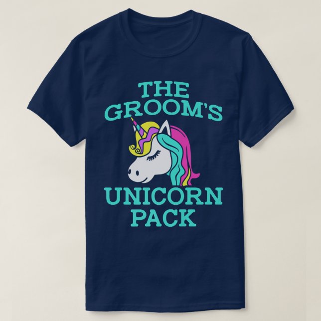 Lgbt Pride Gay Bachelor Party Unicorn Pack Engagem T-Shirt (Design vorne)