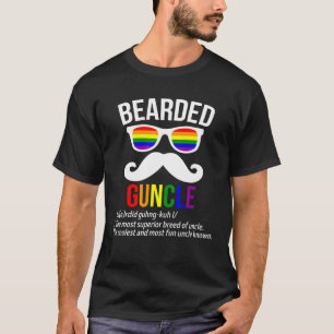 LGBT Pride Gay Uncle Support Bartlinze Familie T-Shirt