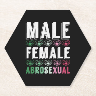 LGBT Pride Geschenk männliche weibliche abrosexual Untersetzer