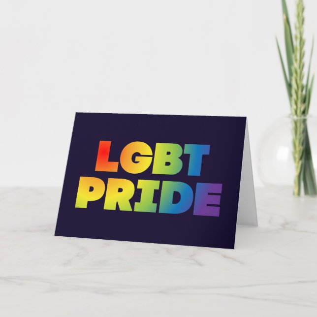 LGBT PRIDE KARTE (Vorderseite)