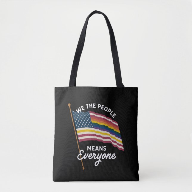LGBT-Pride-Parade, die wir Menschen alle verstehen Tasche (Vorderseite)