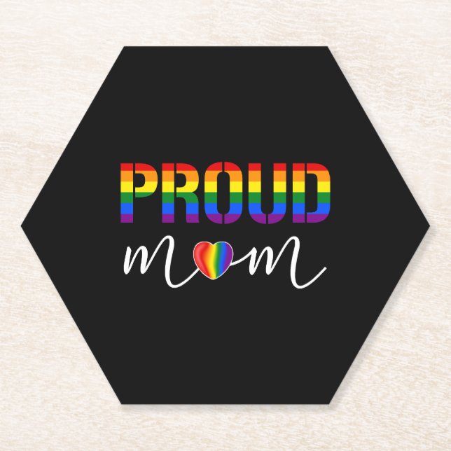LGbt Pride Proud-Mama Untersetzer (Vorderseite)