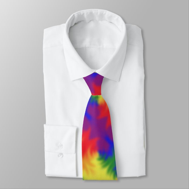 LGBT Pride Rainbow Colors Abstrakt Art Modern Krawatte (Gebunden)