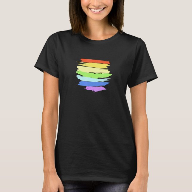 LGBT Pride Rainbow Gay Trans LGBTQ Liebe gleich T-Shirt (Vorderseite)