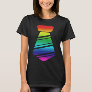 LGBT Pride Rainbow Krawatte Lesbian Gay Human Righ T-Shirt