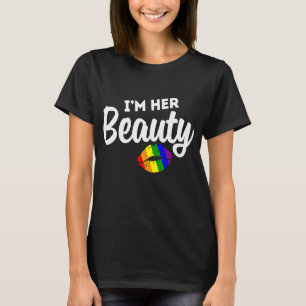 LGBT Pride Rainbow Paare für Lesben Ich bin sie T-Shirt