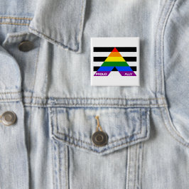 LGBT Pride Rainbow Proud Button