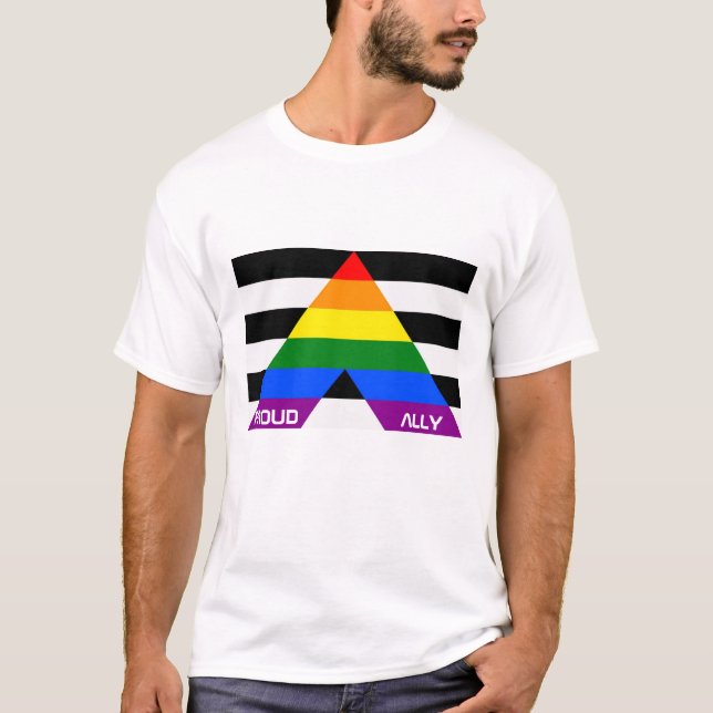 LGBT Pride Rainbow Proud T-Shirt (Vorderseite)