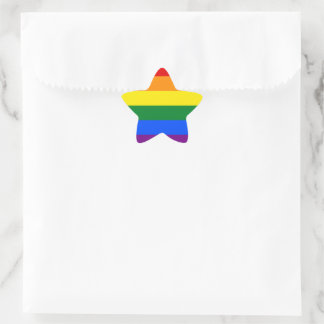 LGBT Pride Rainbow Stern-Aufkleber