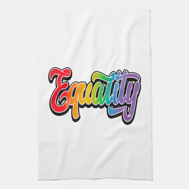 LGBT-Pride-Regenbogenflagge Geschirrtuch (Vertikal)