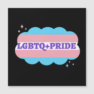 LGBT+Pride. Schwule Regenbogenliebe. Magnetkarte