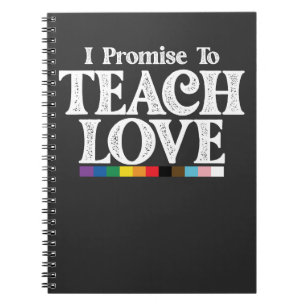 LGBT Pride Teacher verspreche ich, Liebe Gay zu le Notizblock