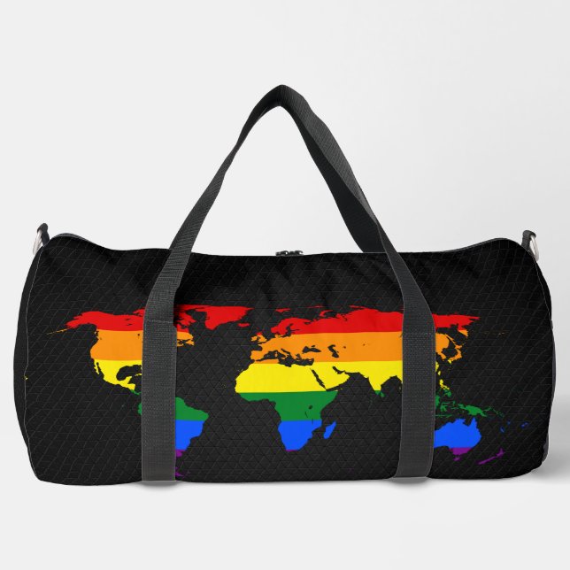 LGBT pride world map  Duffle Bag (Vorderseite)