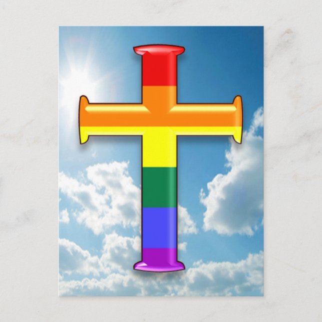 LGBT Prix Cross Postkarte (Vorderseite)
