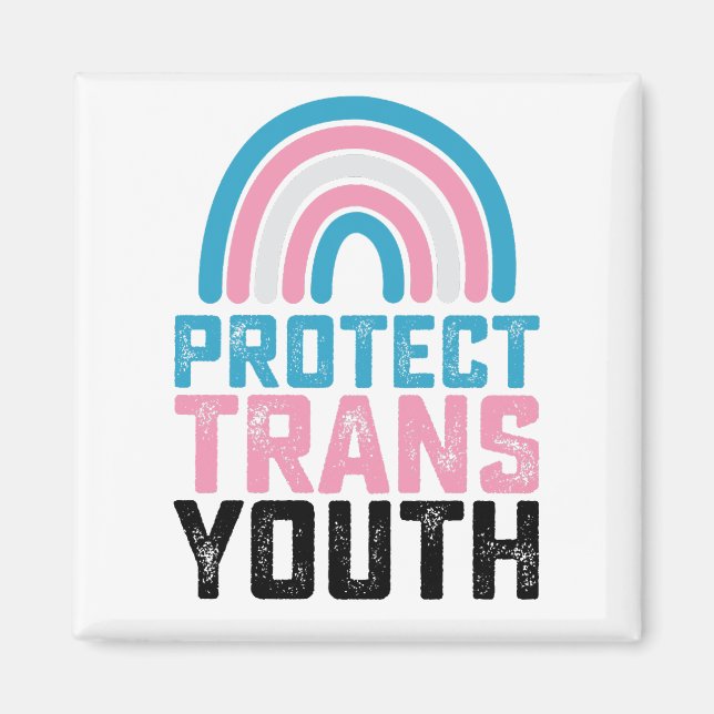 LGBT Prix Schützen Trans Transgender-Jugendkids Magnet (Vorne)