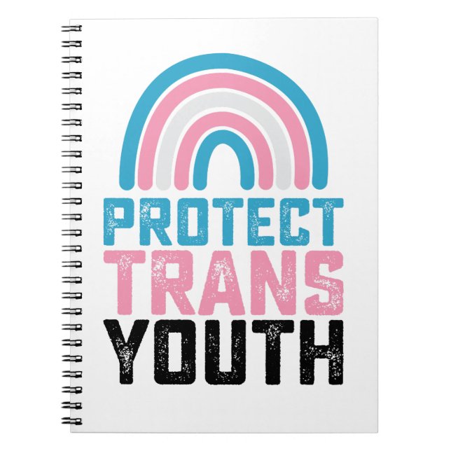 LGBT Prix Schützen Trans Transgender-Jugendkids Notizblock (Vorderseite)