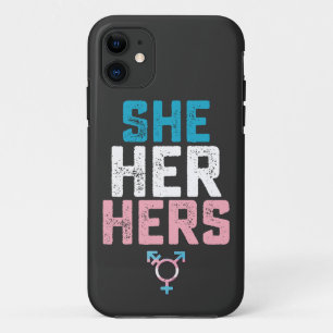 LGBT Prix sie ihre Trans Transgender Pronouns Case-Mate iPhone Hülle