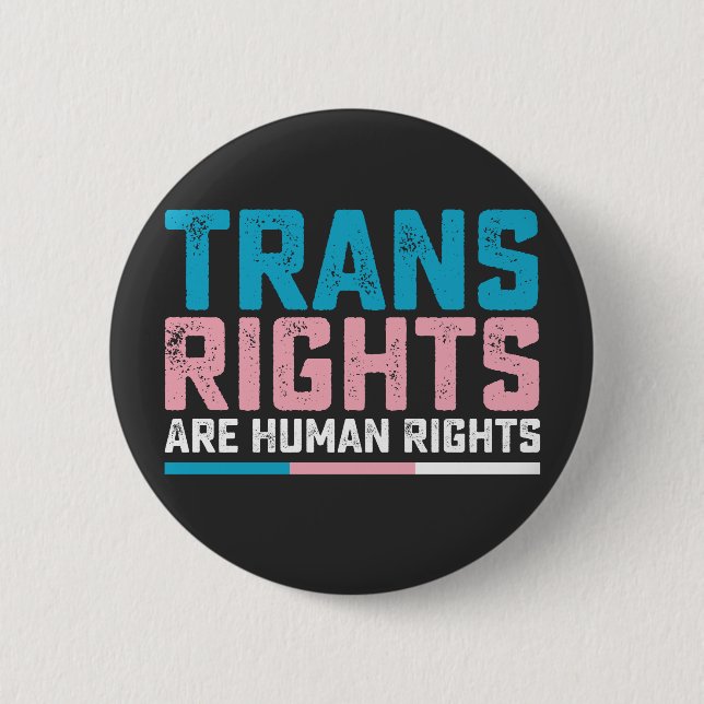 LGBT Prix Trans Rights sind Menschenrechte Button (Vorderseite)