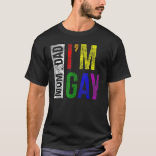 LGBT Prix Vater Mama I Bin Gay Rainbow Family Supp T-Shirt