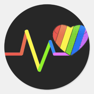 LGBT Pulse Orlando Tribute #LoveWins Runder Aufkleber