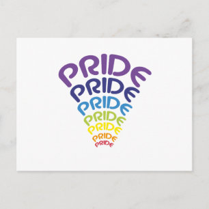 LGBT Purride Gay Lesbian Pride Cat Funny Gift Postkarte