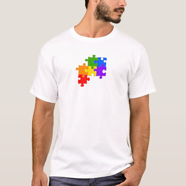 LGBT Puzzlespiel T-Shirt (Vorderseite)
