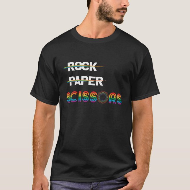  LGBT-Q-Gay Pride-Stachelschere T-Shirt (Vorderseite)