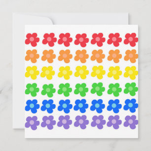 LGBT Rainbow Blume Gay Pride Freiheit und Gleichhe Dankeskarte