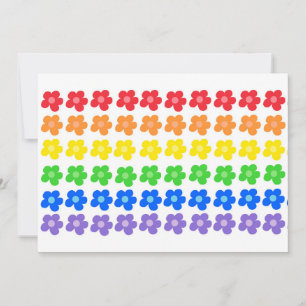 LGBT Rainbow Blume Gay Pride Freiheit und Gleichhe Einladung