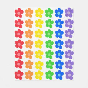 LGBT Rainbow Blume Gay Pride Freiheit und Gleichhe Fleecedecke