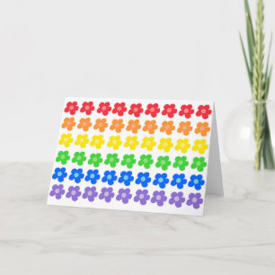 LGBT Rainbow Blume Gay Pride Freiheit und Gleichhe Karte