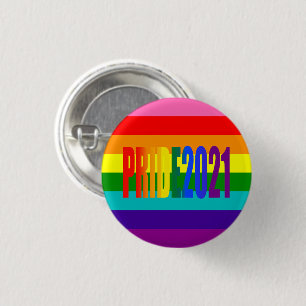 LGBT-Rainbow-Flag Gay Pride 2021 LGBTQ Button