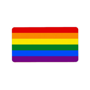 LGBT-Rainbow-Gay Pride Adressaufkleber