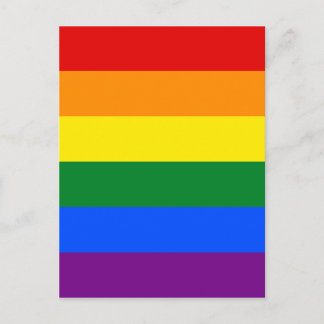 LGBT Rainbow Gay Pride Flag Postkarte