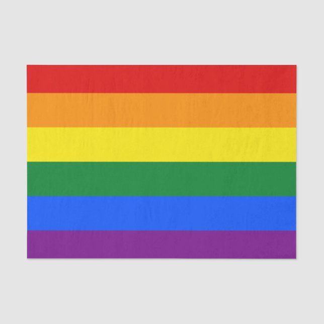 LGBT Rainbow Gay Pride Flag Seidenpapier (Vorderseite)