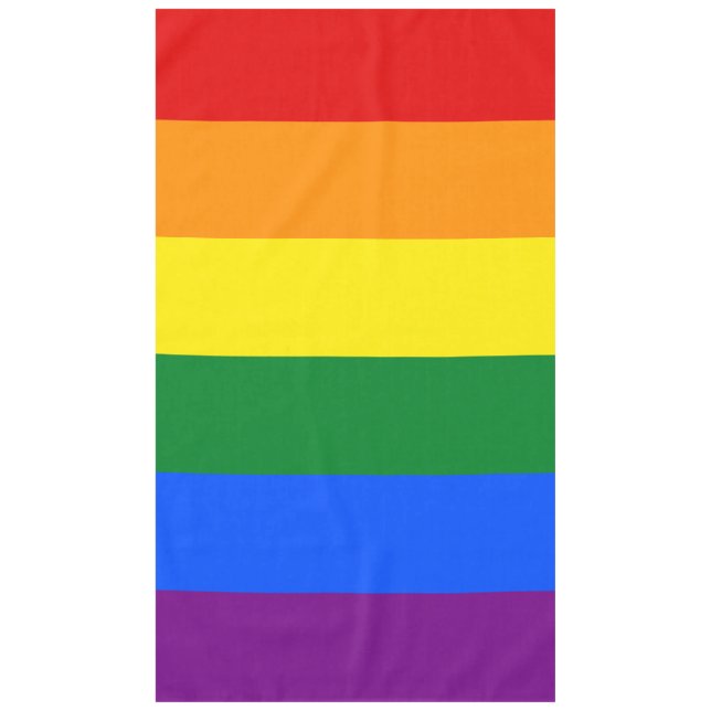 LGBT Rainbow Gay Pride Flag Tischdecke (Vorderseite)