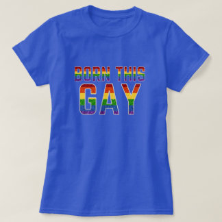LGBT Rainbow Glitzer Geboren T-Shirt