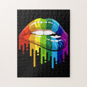 LGBT Rainbow Lip Gay Pride